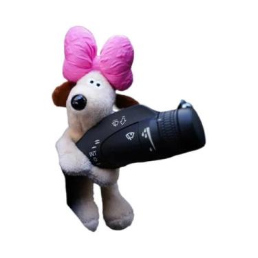 Imagem de Figura Decorativa De Cachorrinho De Pelúcia Para Haste Do Limpador De 