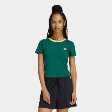 Imagem de Camiseta Adidas Icon Baby Feminina, Verde, M
