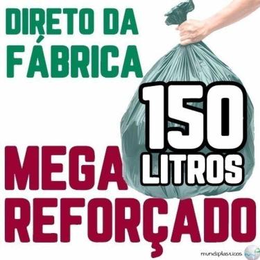 Imagem de Saco de Lixo Mega Reforçado Verde 150 Litros 90CM X 105CM Fardo com 100 Unidades Higipack