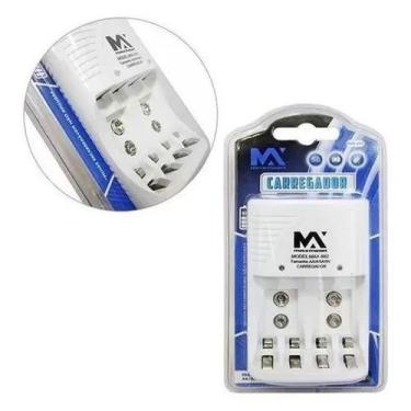 Imagem de Carregador De Pilhas Baterias Aa/Aaa - Maxmidia - Maxmidia 