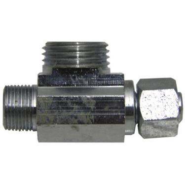 Imagem de LASCO 06-9123 camiseta adaptador de parada de ângulo para compressão OD de 3/8" x compressão de 0,95 cm x junta deslizante de 1,27 cm