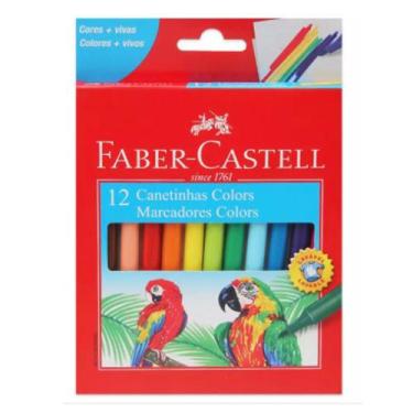 Imagem de Canetinha Hidrográfica Colors Faber-Castell Com 12 Cores - Marcadores