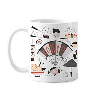 Imagem de Sushi Geisha Japão Tóquio Caneca japonesa cerâmica xícara de café porcelana louça