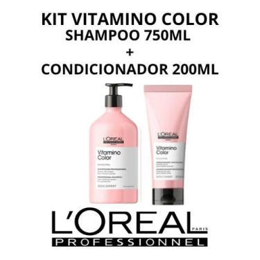 Imagem de Kit Loreal Vitamino Color Shampoo 750ml Condicionador 200ml