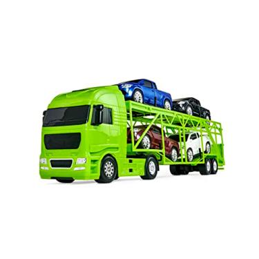 Imagem de Roma Jensen Br, Roma Brinquedos Caminhão Diamond Truck Cegonheira, 66,0 cm, Cor Sortido, 4 Pick-Up