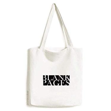 Imagem de Bolsa de lona com personagens elegantes em branco, sacola de compras, bolsa casual