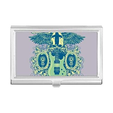 Imagem de Porta-cartões com estampa de instrumentos musicais Jazz, porta-cartões