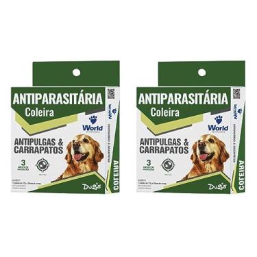 Imagem de 2 Coleira Dugs Antipulgas e Carrapatos Para Cães