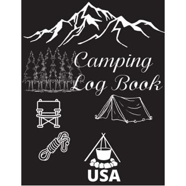 Imagem de Camping Log Book Journal USA: Record, track & recall your camp life at a glance in style with this Unique A4 USA Camping Log Book Journal and Planner