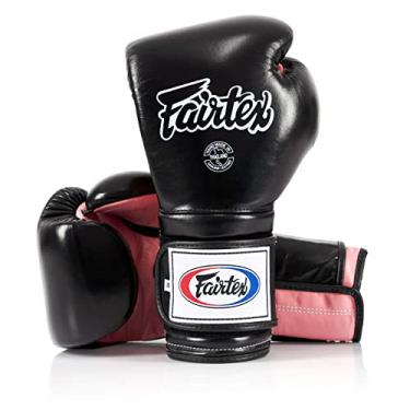 Imagem de Fairtex BGV9 Muay Thai para boxeadores e treinadores profissionais | Luva estilo mexicano para rebatedores duros | Luvas de MMA para artes marciais | Luvas de boxe leves e absorventes de choque de