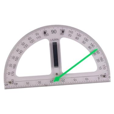 Imagem de Ioensy Grande régua geométrica de matemática, ferramenta profissional de medição de geometria, ferramenta de ensino de matemática, régua de ensino para, Transferidor