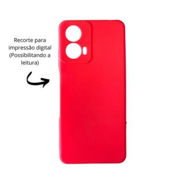 Imagem de Capa Capinha Aveludada Moto G24 + 2 Películas de Vidro 3D - DB, Rosa-E