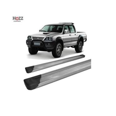 Imagem de Estribo L-200 Sport/out Plataforma De Alumínio Prata C/dupla - HOZZ