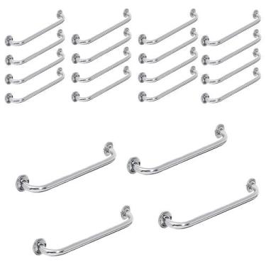 Imagem de Alça Barra de Apoio Banheiro 60cm Acessibilidade Kit 20 Uni Gestante I