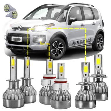 Imagem de Kit Ultra LED Citroën C3 Aircross 2010/16 20000 Lúmens 6500K - V10