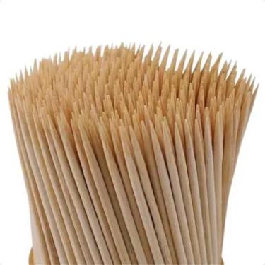Imagem de 5000 Espetos Palito de Bambu 18 cm Para Churrasco Talge