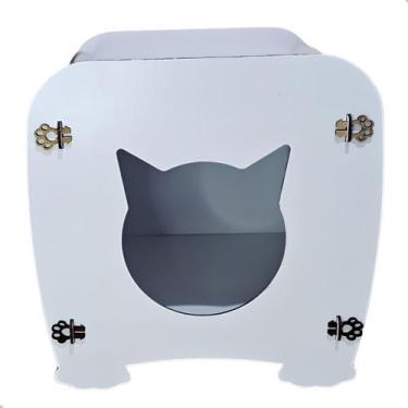 Imagem de Casinha Pet Mini Casa Cama Mdf Com Almofada Cachorro Gato - Amélia Móv