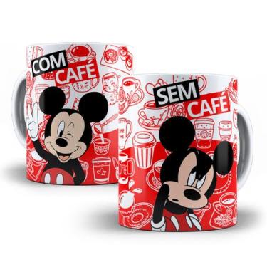 Imagem de Caneca Mickey com café sem café Porcelana Personalizada - Tio da Canec