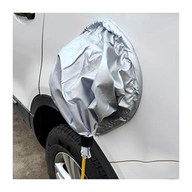 Imagem de Moioee Capa para plugue de carregador EV, acessórios de carregamento de carro elétrico, capa de carregador EV à prova d'água para ambientes externos, proteção contra chuva, sol, neve, poeira, para todas as condições climáticas, aderência magnética para veículos elétricos (prata)