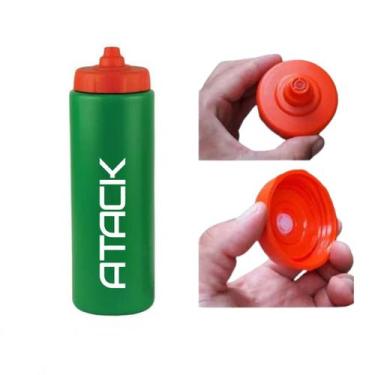 Imagem de Garrafa Squeeze Com Válvula Automática Atack 1000ml Esportes