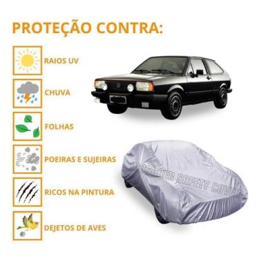 Imagem de Capa Cobrir Carro Volks Gol Quadrado Proteção Impermeável - Mosaner St