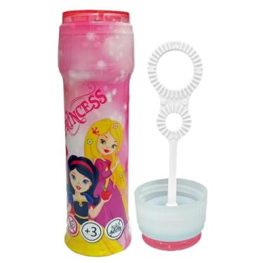 Imagem de Conjunto 10 Brinquedos de Plástico Nacional para Mimos Lembrancinhas de Aniversário Kit Prendas e Sacolinha Surpresa Festas (Tubo Bolhas de Sabão Princesas)