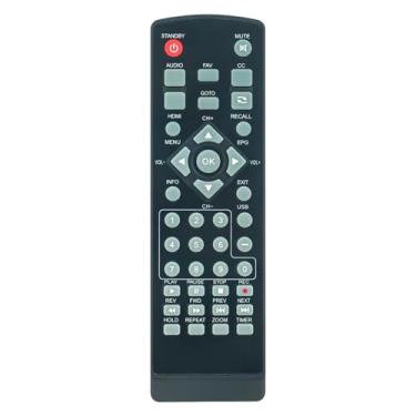 Imagem de ECONTROLLY Controle remoto de substituição compatível com conversor de TV digital Ematic AT103B AT-103B