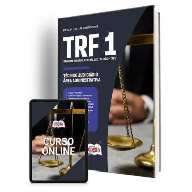 Imagem de Apostila TRF1 2024 - Técnico Judiciário - Área Administrativa - Aposti
