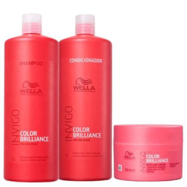 Imagem de Kit Wella Professionals Invigo Color Brilliance Salon Triplo (3 Produt
