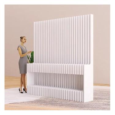 Imagem de Biombos e Divisórias Divisória De Ambiente Dobrável Com Núcleo De Papel Grosso Para Separação De Espaço, Divisória De Parede Ajustável E Flexível Com Prateleiras, Tela De Privacidade De Painel Para Lo