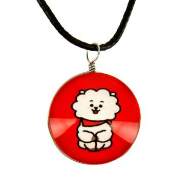 Imagem de Colar bts Kpop Jin Pingente Universtar BT21 Personagem rj