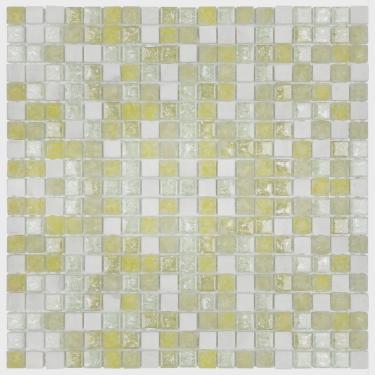 Imagem de Pastilha Mesclada de Mármore e Vidro 31cm x 31cm Stone Glass Mosaic (Placas)