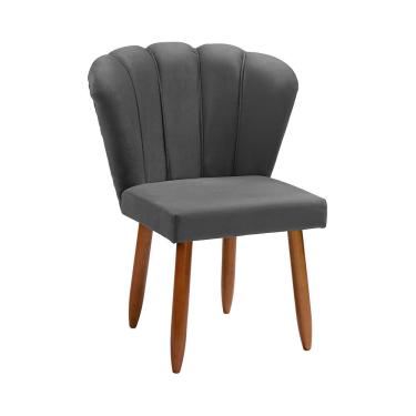 Imagem de Cadeira Poltrona Pétala Yasmin Sala Estar Penteadeira e Salão Veludo