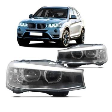 Imagem de Par Farol Bmw X3 2013 2014 2015 2016 Eletrico C/led Drl - TYC