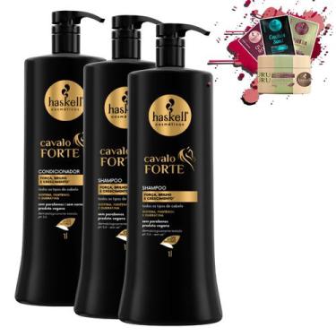 Imagem de Kit Haskell Cavalo Forte 2 Shampoo 1l + 1 Condicionador 1l