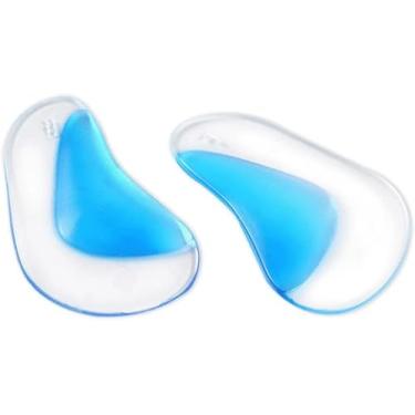 Imagem de Palmilhas infantis para crianças, sapatos, cuidados com pés planos, palmilha ortopédica, suporte de arco, nova almofada de gel de sílica (pequena (86 x 45 x 6 mm) - criança de 0 a 5 anos) da