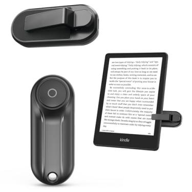 Imagem de JIMZOO Virador de página K3 para e-books Kindle Paperwhite Oasis Kobo E-Book, obturador e vídeo de câmera remota, clicker de página remoto para iPad, tablets, leitura de romances com alça de pulso