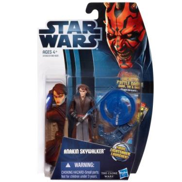 Imagem de Star Wars Hasbro 2012 Clone Wars Basic Figure Anakin Skywalker 2012 The Clone Wars Action Figure CW1 Anakin Skywalker [importação de paralelas] (Japan Import)