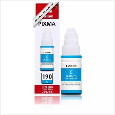 Imagem de Refil Tinta Impressora Canon G190 Gi190 Ciano Gi-190 Original