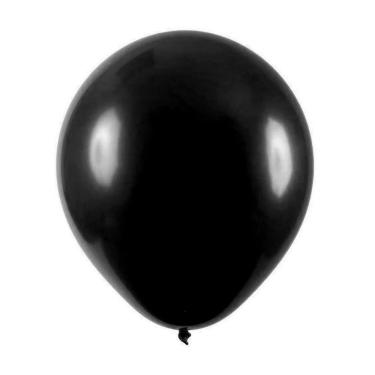 Imagem de Balão De Látex Preto - 8 Polegadas - 50 Unidades