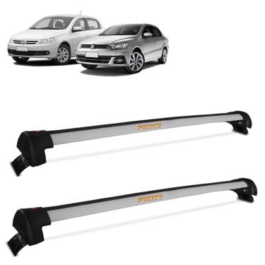 Imagem de Rack De Teto Travessa Gol Voyage 2008 a 2023 Alumínio Prata