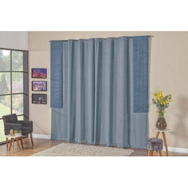 Imagem de Cortina Belfort - Casa Artuz, 3m, Jeans