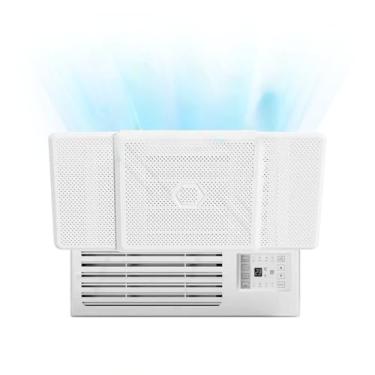Imagem de Toemue Defletor universal de ar condicionado de janela - Defletor de ar condicionado de sala ajustável direção do vento - evita o sopro direto de ar frio - defletor de ventilação de ar CA fácil de