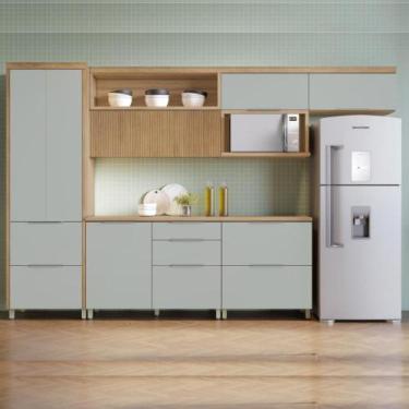 Imagem de Cozinha Completa 6 Peças 7 Portas 6 Gavetas 2 Nichos 100% MDF - Faura,