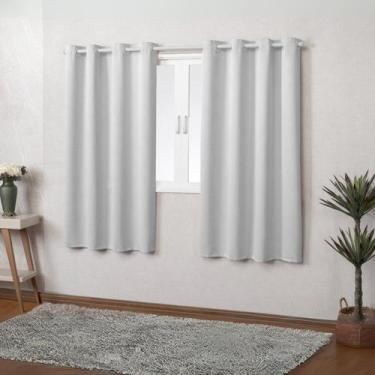 Imagem de Cortina Pequena para Janela de Vidro 2.70x1.70 Blackout Gelo - EMPÓRIO