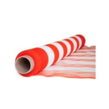 Imagem de Tapume leve ou sinalização LARANJA/BRANCO Rolo 1,2x50