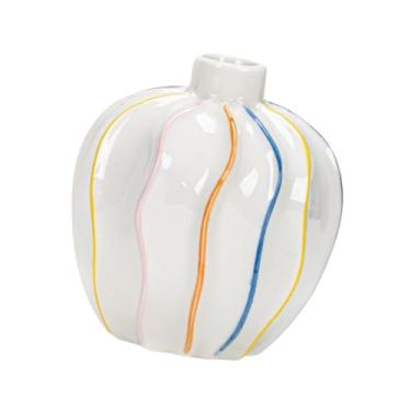 Imagem de IEUDNS Vaso decorativo moderno para mesa, vaso para plantas, suporte para flores secas para prateleira interna, mesa para festa de casamento, Boca Estreita