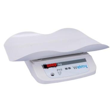 Imagem de Balança Baby Profissional Branca Até 15kg P15 Inmetro Welmy