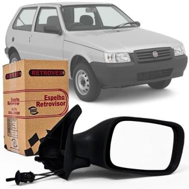 Imagem de Espelho Retrovisor Direito Lado Passageiro Fiat Uno Fire mille Smart 2