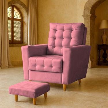 Imagem de Poltrona para sala de estar Pés Palito, Conforto e Design Elegante Mel